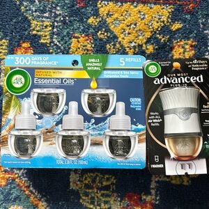 🌴AIR WICK BUNDLE (5 Refills PLUS 1 Advanced Plug-In) Driftwood & Sea Spray